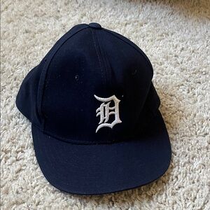 Vintage 90s Detroit Tigers Hat New Era Diamond Pro Model Sz 6 5/8 USA